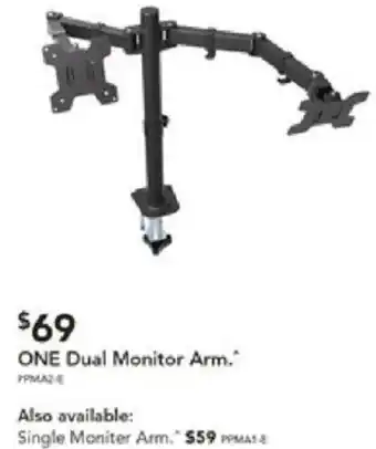 ONE Dual Monitor Arm