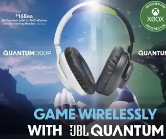 Harvey Norman JBL Quantum 360P or 360X Wireless Over-Ear Gaming Headset offer