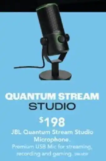 Harvey Norman JBL Quantum Stream Studio Microphone offer