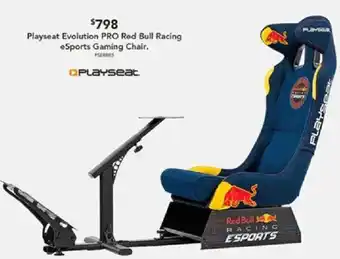 Harvey Norman Playseat Evolution PRO Red Bull Racing eSports Gaming Chair offer