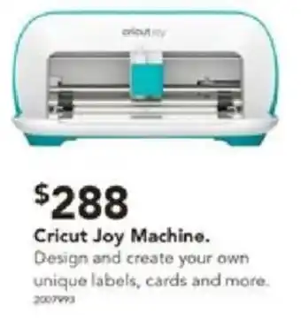 Harvey Norman Cricut Joy Machine offer