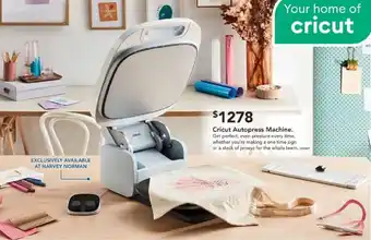 Harvey Norman Cricut Autopress Machine offer