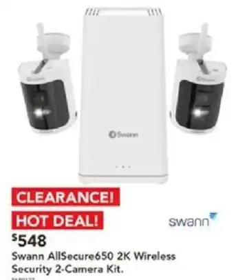 Harvey Norman Swann AllSecure650 2K Wireless Security 2-Camera Kit offer