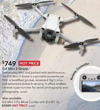 Harvey Norman DJI Mini 3 Drone offer