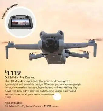 Harvey Norman DJI Mini 4 Pro Drone offer