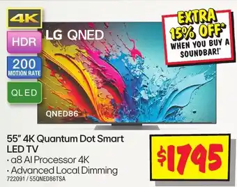 JB Hi-Fi 55" 4K Quantum Dot Smart LED TV offer