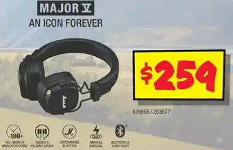 JB Hi-Fi MAJOR V AN ICON FOREVER offer
