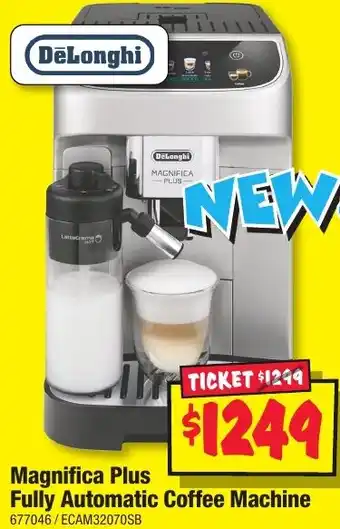 JB Hi-Fi Magnifica Plus Fully Automatic Coffee Machine offer