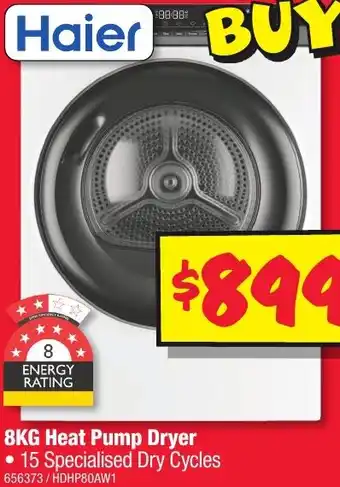 JB Hi-Fi 8KG Heat Pump Dryer offer