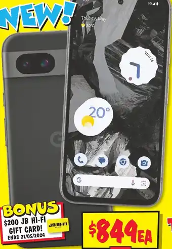 JB Hi-Fi Google Pixel 8A 128GB offer