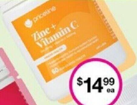 priceline Zine + Vitamin C offer at Priceline