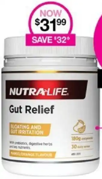Priceline NUTRALIFE Gut Relief offer