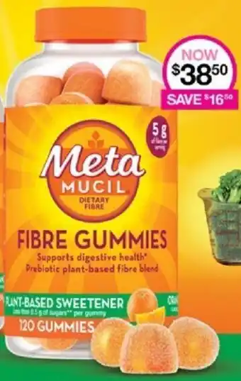 Priceline METAMUCIL FIBRE GUMMIES 120 Gummies offer