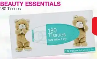 Priceline BEAUTY ESSENTIALS 180 Tissues offer