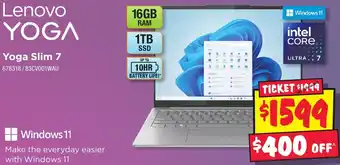 JB Hi-Fi Yoga Slim 7 offer