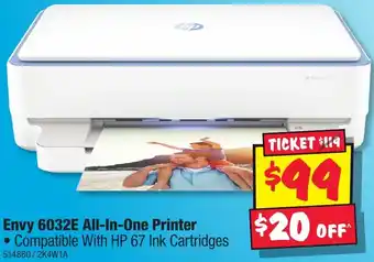 JB Hi-Fi Envy 6032E All-In-One Printer offer