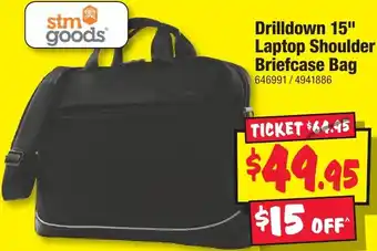 JB Hi-Fi Drilldown 15" Laptop Shoulder Briefcase Bag offer