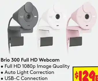 JB Hi-Fi Brio 300 Full HD Webcam offer