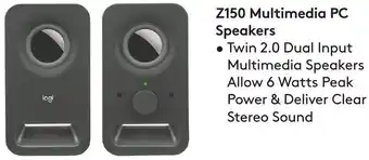 JB Hi-Fi Z150 Multimedia PC Speakers offer