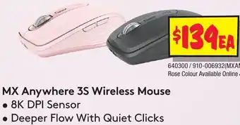 JB Hi-Fi MX Anywhere 3S Wireless Mouse offer