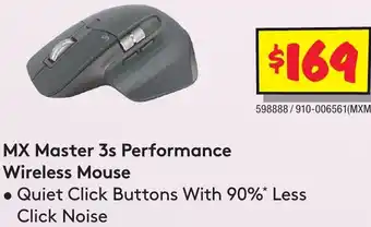 JB Hi-Fi MX Master 3s Performance Wireless Mouse offer