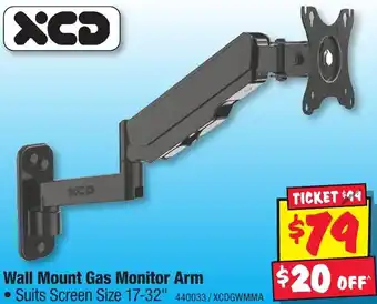 JB Hi-Fi Wall Mount Gas Monitor Arm offer