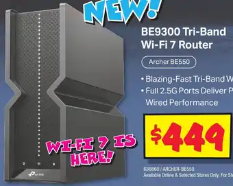 JB Hi-Fi BE9300 Tri-Band Wi-Fi 7 Router offer
