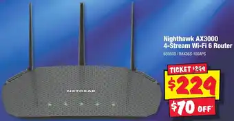 JB Hi-Fi Nighthawk AX3000 4-Stream Wi-Fi 6 Router offer