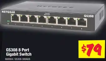 JB Hi-Fi GS308 8 Port Gigabit Switch offer