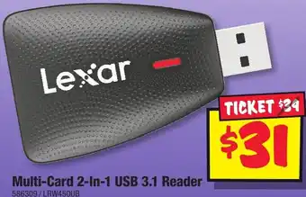 JB Hi-Fi Multi-Card 2-In-1 USB 3.1 Reader offer