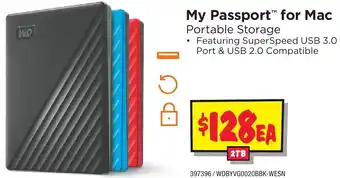JB Hi-Fi My Passport for Mac offer