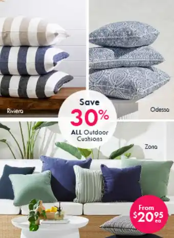 Pillow Talk Outdoor Cushions offer