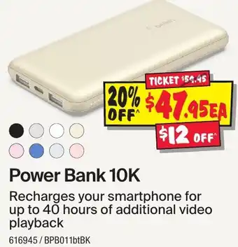 JB Hi-Fi Power Bank 10K offer