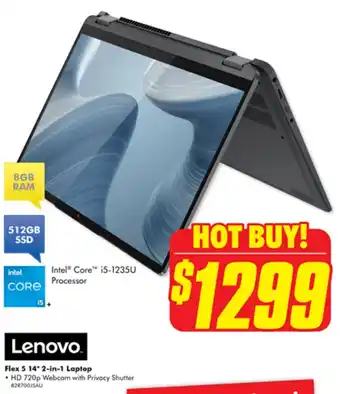 The Good Guys Lenovo Flex 5 14" 2-in-1 Laptop offer