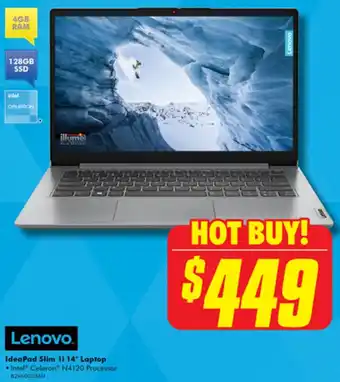 The Good Guys Lenovo. IdeaPad Slim 1i 14" Laptop offer