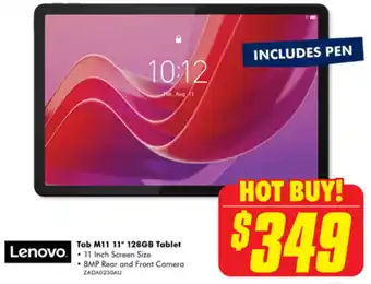 The Good Guys Lenovo Tab M11 11" 128GB Tablet offer