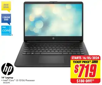 The Good Guys hp 14" Laptop offer