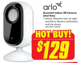 The Good Guys arlo Essential Indoor 2K Camera (2nd Gen) offer