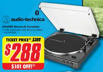 The Good Guys audio-technica LP60XBT Bluetooth Turntable offer