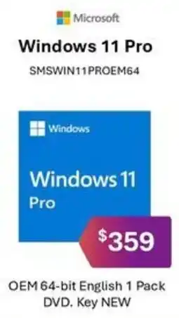 Leader Computers Windows 11 Pro SMSWIN11PROEM64 offer