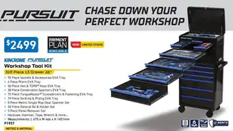 Kincrome KINCROME PURSUIT Workshop Tool Kit offer