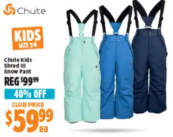 Anaconda Chute Kids Shred III Snow Pant offer
