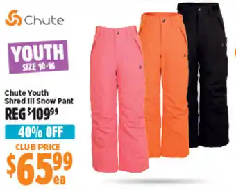 Anaconda Chute Youth Shred III Snow Pant offer