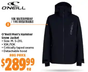 Anaconda O'Neill Men's Hammer Snow Jacket offer