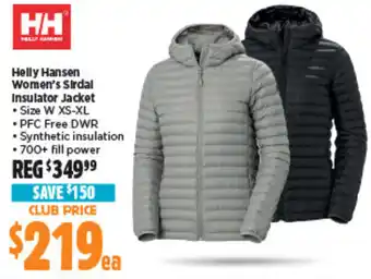 Anaconda Helly Hansen Women's Sirdal Insulator Jacket offer