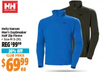 Anaconda Helly Hansen Men's Daybreaker Half Zip Fleece offer