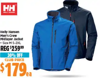 Anaconda Helly Hansen Men's Crew Midlayer Jacket offer