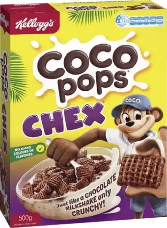 IGA Kellogg's Coco Pops Chex 500g or Crispix 460g offer