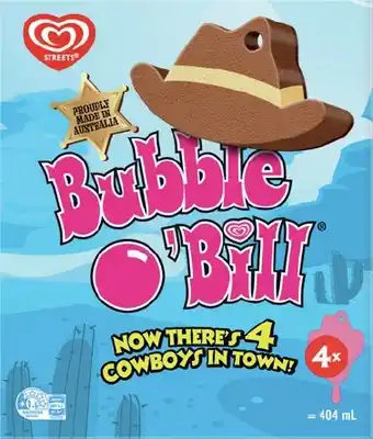 IGA Streets Bubble O'Bill 4 Pack offer