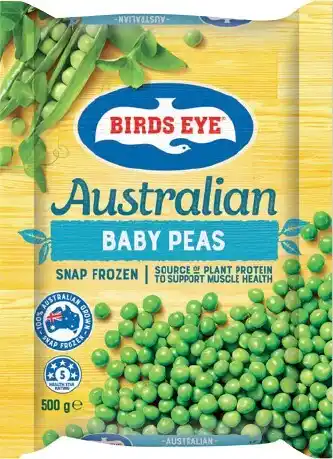 IGA Birds Eye Australian Snap Frozen Baby Peas or Baby Beans 500g offer